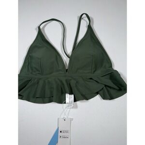 Cupshe Women Swimsuit Summer Bikini Top Green‎ Cup B ,C Size L
